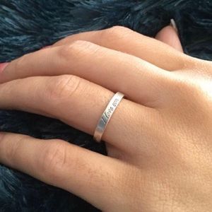Tiffany & Co. I love you engraved ring